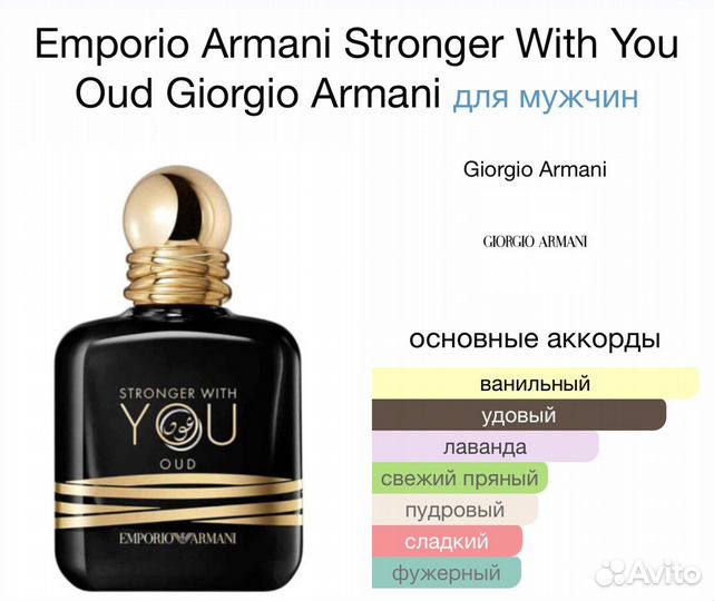 Духи Emporio Armani Stronger With You Oud 100мл