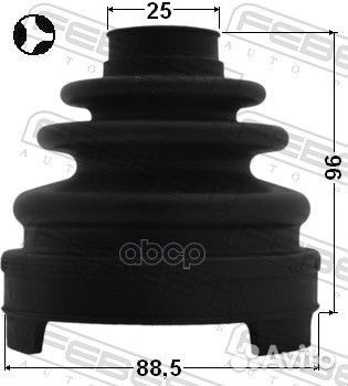 Пыльник ШРУС внутренний (88.5X96X25) комплект