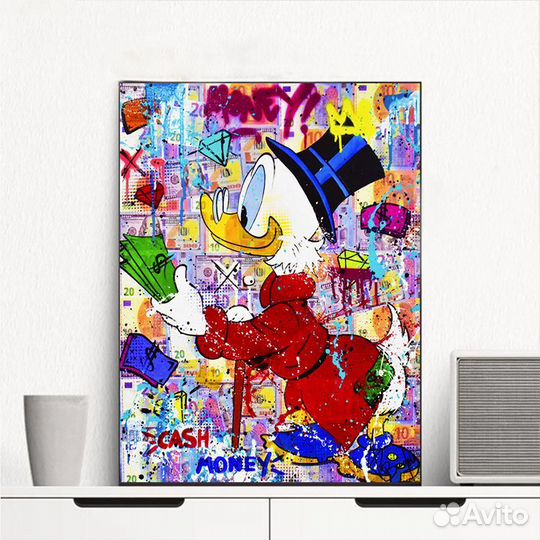 Картины на стену Микки Маус и Скрудж