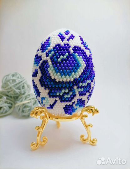 Пасхальное яйцо из бисера подарок на пасху