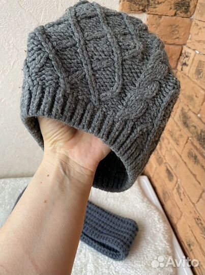 Берет и шарф для девочек
