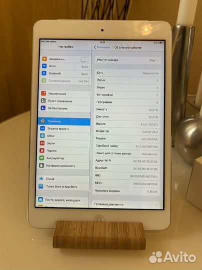 iPad mini wi fi и sim+стилус