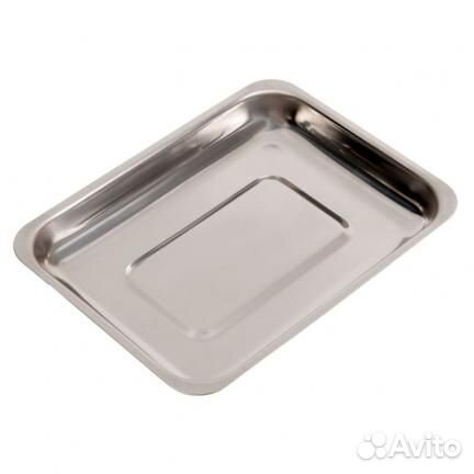 Лоток прямоугольный 200х150х25 мм (медицинская ста