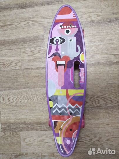 Скейтборд детский со светящимися колёсами