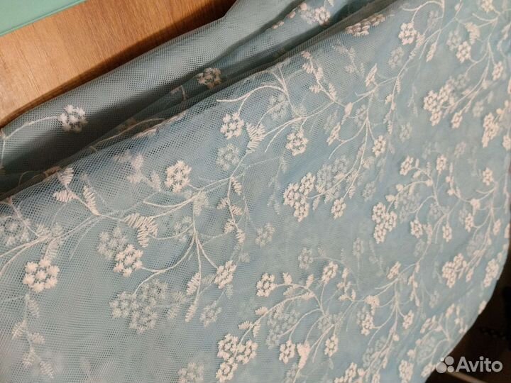 Готовая тюль готовая 3 на 2.8 м новая на ленте