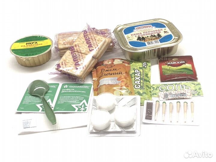 Сухой паек разовый Каша перловая с говядиной