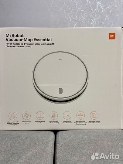 Робот пылесос xiaomi mi robot vacuum mop essential