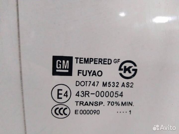 Стекло двери задней левой Chevrolet Spark M300 201