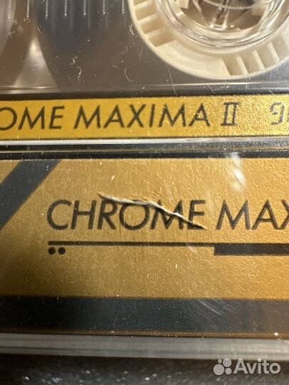 Аудиокассета Basf Chrome Maxima II 90, 1989