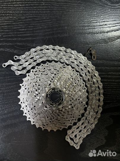 Цепь и кассета Shimano 10 скоростей
