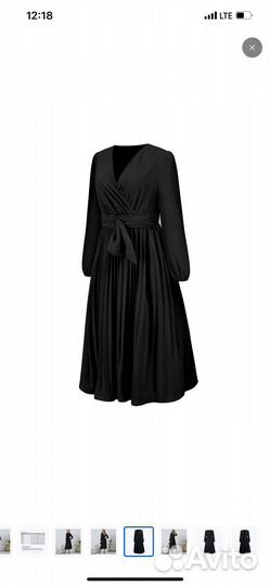 Вечернее летнее черное платье