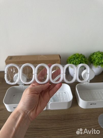 Полка для ванной комнаты кухни настенная 2 шт