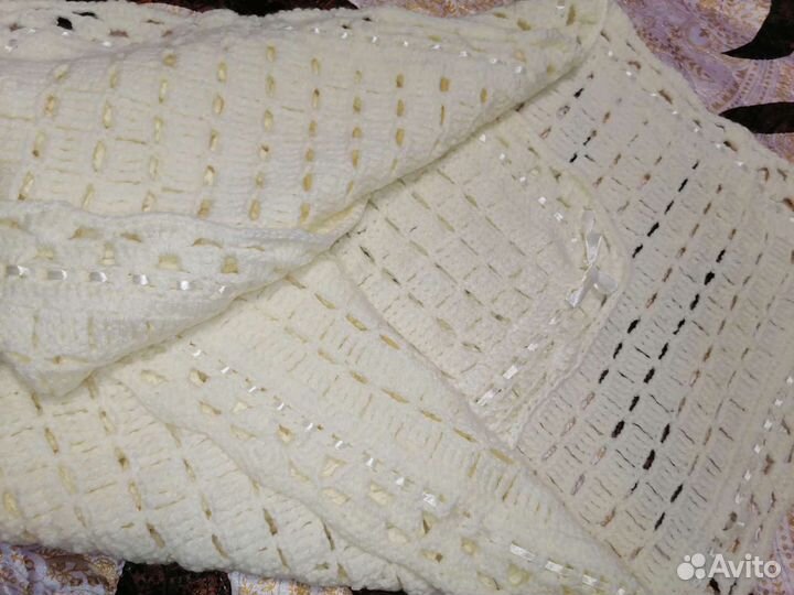 Плед детский вязаный