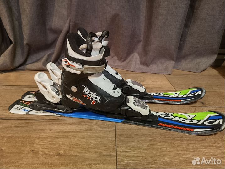 Горные лыжи детские 70 с ботинками 17.0