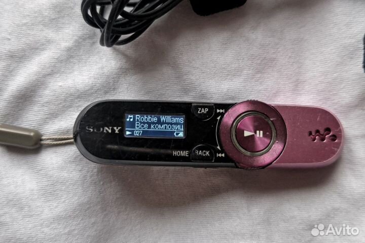 Sony nwz-b163f плеер и наушники hpm-70