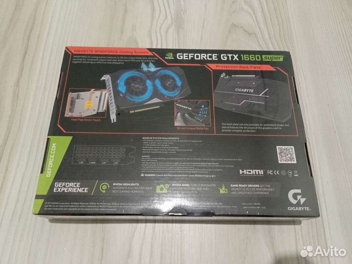 Видеокарта Gigabyte GTX 1660 Super