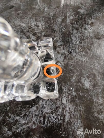 Набор графин/штоф хрустальный СССР+4 рюмки/стопки