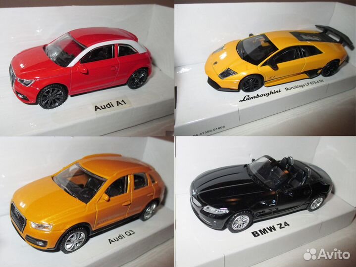 1-43 Модели автомобилей иностранные rastar