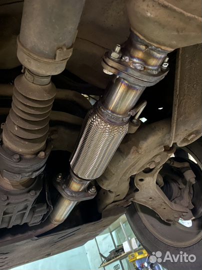 Замена фланца глушителя