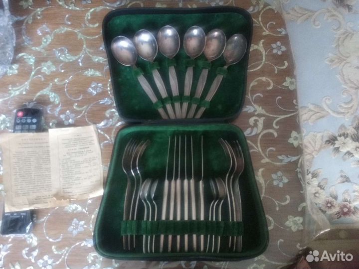 Набор столовых приборов СССР мельхиор