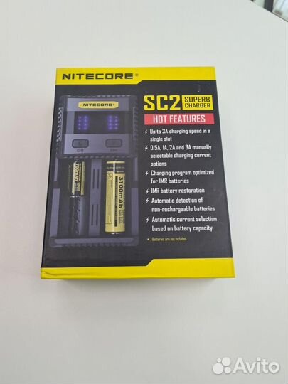Зарядное устройство nitecore SC2