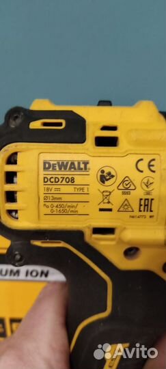 Шуруповерт dewalt dcd 708