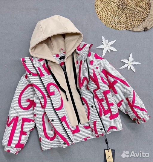 Стильная куртка для девочки, 116-140