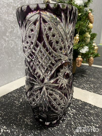Ваза хрустальная