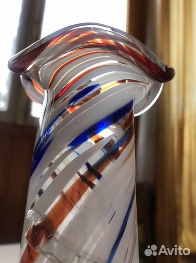 Ваза цветное стекло СССР