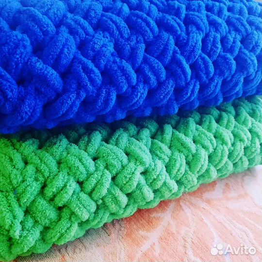 Плед детский вязаный ручная работа