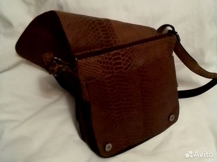 Мужская кожаная сумка через плечо