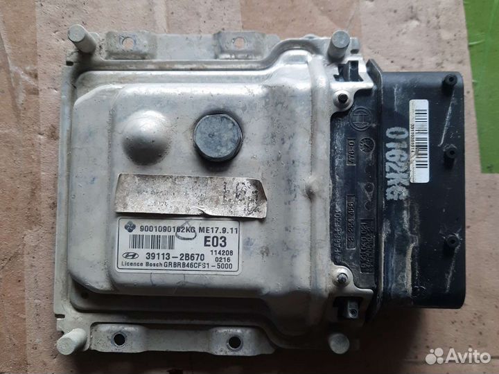 Блок управления двигателем эбу Hyundai Solaris