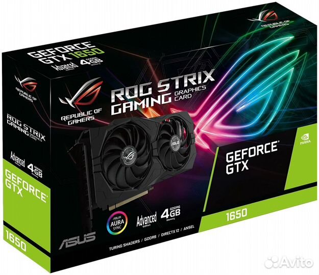 Видеокарта Asus nvidia geforce gtx 1650 4gb