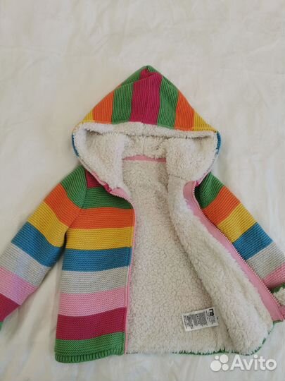 Теплая кофта для девочки 2-3 года