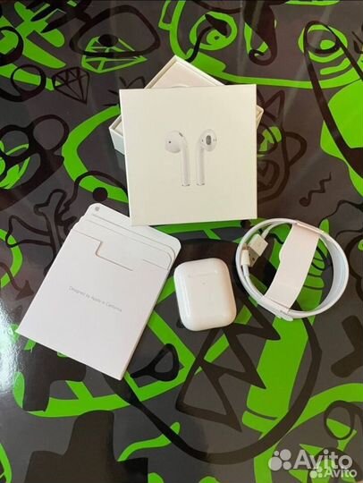 Airpods 2 SKR Чип обновлен 2023г tomos G0 гарантия