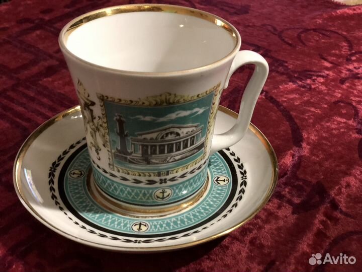 Чашка с блюдцем лфз СССР