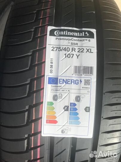 Continental PremiumContact 6 SSR 275/40 R22 и 315/35 R22 111Y
