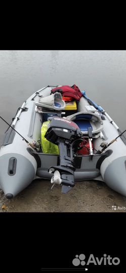 Лодка пвх compas tohatsu 9.8 с прицепом
