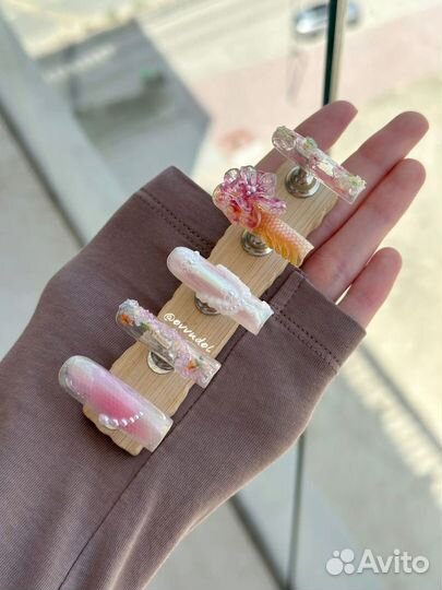 Накладные ногти с дизайном