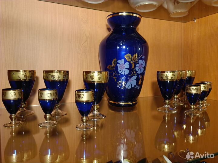 Рюмки бокалы фужеры богемия