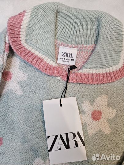 Свитер zara для девочки 110 новый