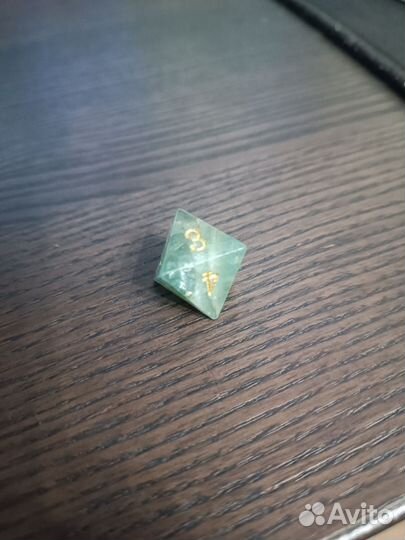 Кости игральные, дайсы, кубики для днд (флюорит)