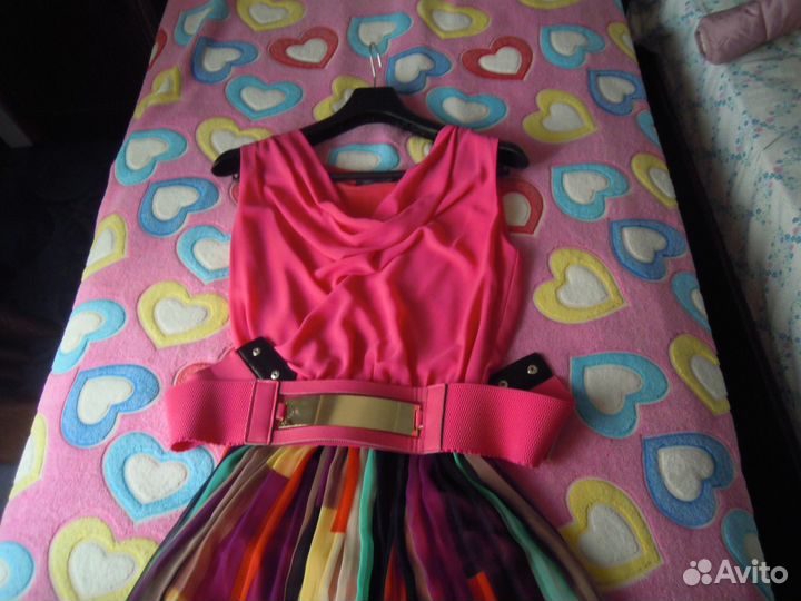 Два Платья из атласа и шифона,Б/У