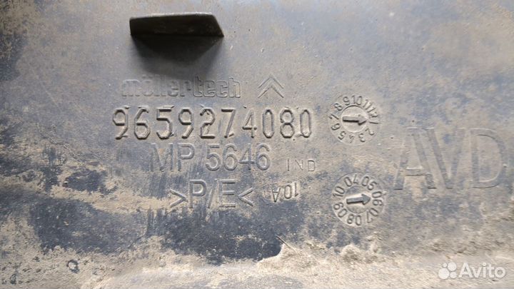 Защита арок (подкрылок) левая передняя Citroen C4, 2006