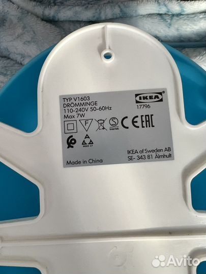 Для детской ночник IKEA и карманы h&m