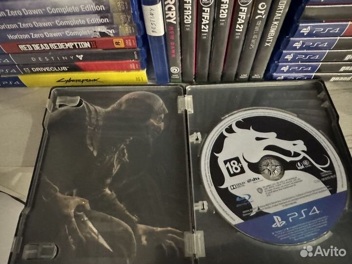 Диски на ps4 mortal kombat x steelbook стилбук