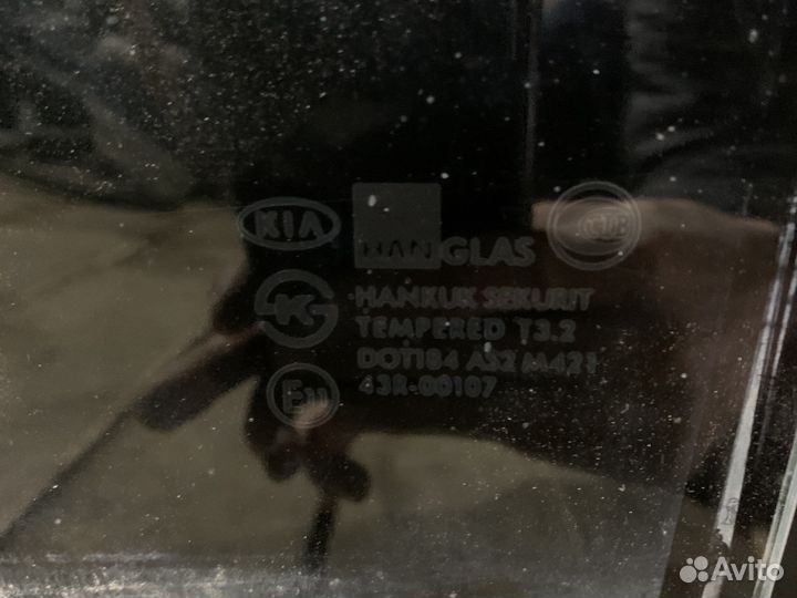 Стекло заднее левое kia rio 1 универсал