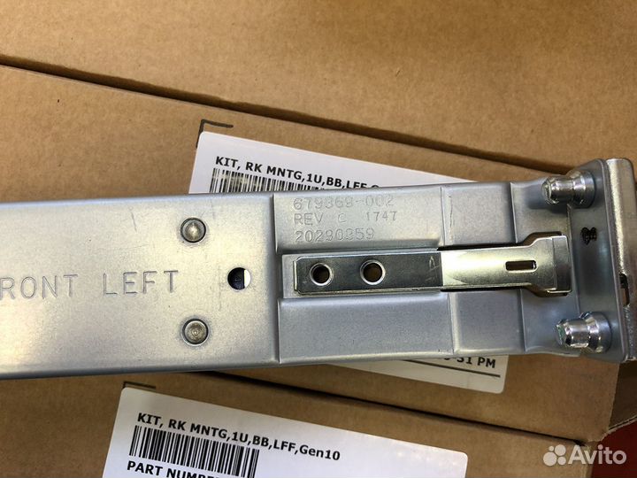 Новые салазки (рельсы) в стойку HP DL360 G8 G9 G10