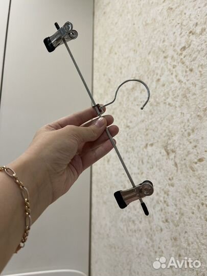 Вешалки плечики для брюк с прищепками