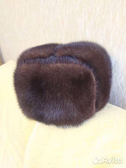 Норковая шапка мужская 57